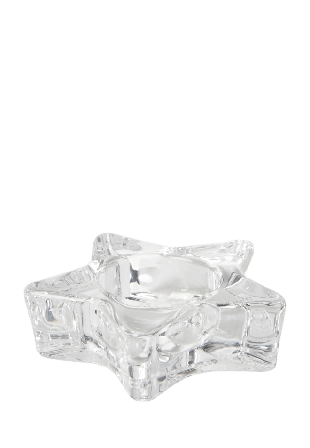 Åhléns Home Ljusstake i glas STAR Ljus & ljusstakar Transparant ONESIZE