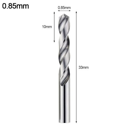 Twist Drill Bit Tungsten Steel Borr 0,85MM