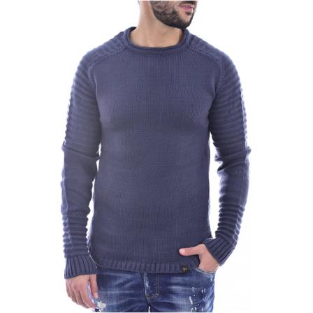 Goldenim paris, Pull ajusté Niebieski, Mężczyzna, Rozmiar: M