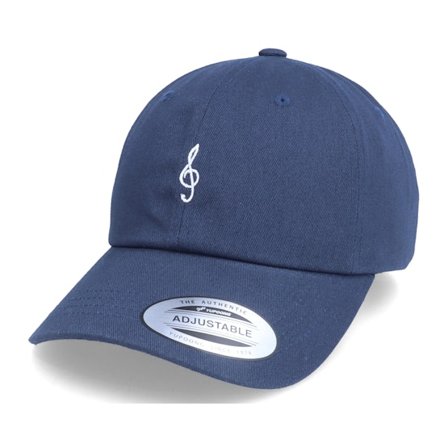 Abducted - Blau unconstructed Cap - Treble Clef Navy Dad Cap / Unconstructed @ Hatstore