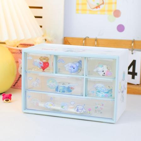 Sanrio Kuromi Kawaii Anime Sticker Tillbehör Gör-det-själv förvaringsbox Cinnamoroll B