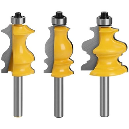 Stk. 8 mm fræsersæt, fræsersæt, træbearbejdningsværktøj, graveringsmaskiner, skæremaskineværktøj, til skæring af træ (8 mm)