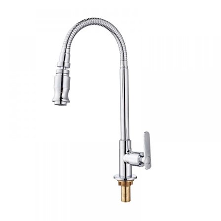 Utomhusköksblandare - 360° Köksblandare Flexibel Hals Tvättstuga Kran Bar Trädgård Utomhusblandare