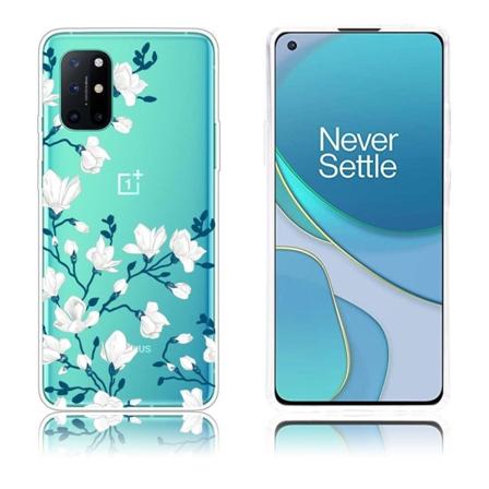 Joulu OnePlus 8T tapauksessa - Valkoisia Kukkia White