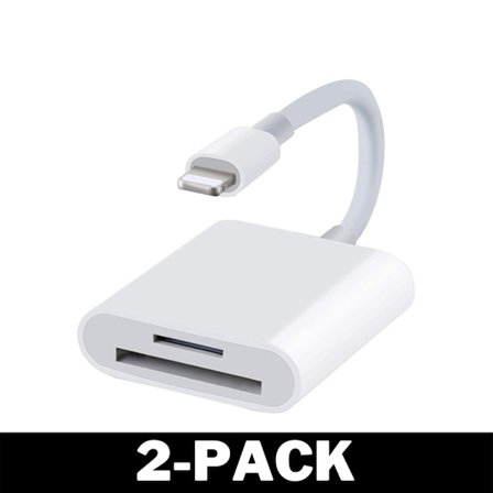 Lightning to SD-kortinlukijalle iPhone White