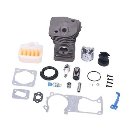 Cuque Reservedele Kompatibel med HUSQVARNA 340 345 350 motorsav cylinder stempel luftfilter bufferpapir indtagspipe -CDSX