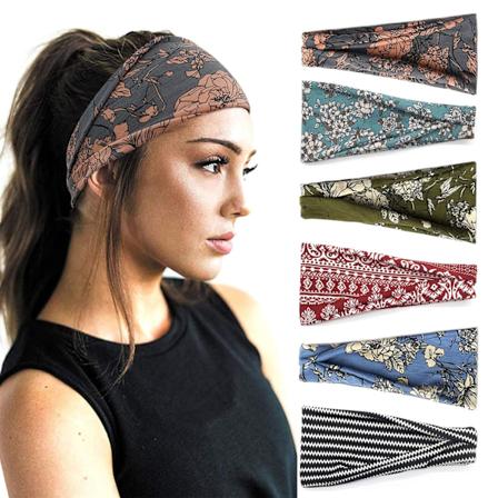 Boho-hiuspantoja naisille - muodikkaat leveät hiuspantoja joogaharjoitteluun