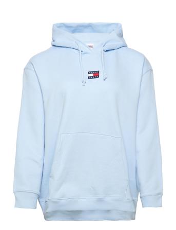 Tjw Crv Tommy Center Badge Hood Hoodie Blå Tommy Jeans