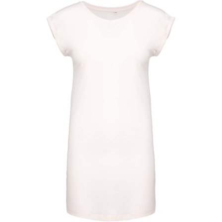 Kariban Dam/Dam T-shirt Klänning S/M Off White