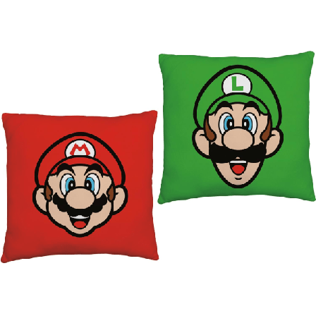 Super Mario Beam Kudde Dubbelmotiv Vändbar Multifärg One Size