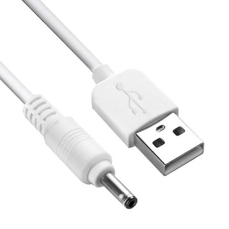 USB-DC 3,5 V latauskaapeli Foreo Luna/Luna 2/mini/mini 2/go/luxe kasvojenpuhdistuslaitteelle USB-latauskaapeli 100 cm norsunluu