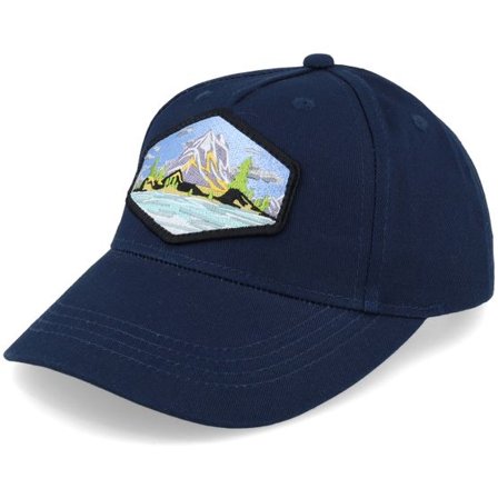 Wild Spirit - Blå adjustable Keps - Kids Island Patch Navy Organic Adjustable @ Hatstore