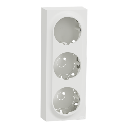 Elko EKO50030 Forhøyningsramme 3-roms, høy, for 1-veisuttak Renhvit, Strømbrytere & vegguttak