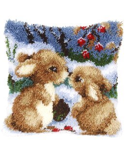 Knüpfkissen Kleine Freunde