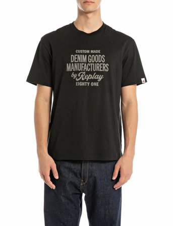 Replay T-Shirt Relaxed - Black - S