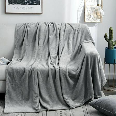 70*100cm Fleecepetari Kaksoiskoko Harmaa, Kevyt Peitto Kaksoiskoko, Pehme ja Mukava Flanelipetari S ngylle, Sovalle, Matkalle, Leirint n