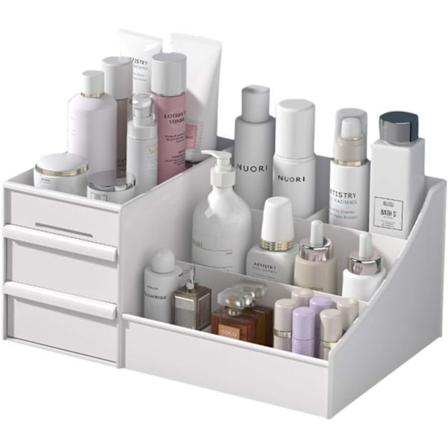 Makeup opbevaringsboks - hvid 28,5 * 17,5 * 12,5 cm Y