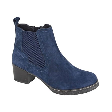 Cipriata Dam/Kvinna Alessina Mocka Ankle Boots 5 UK Marinblå
