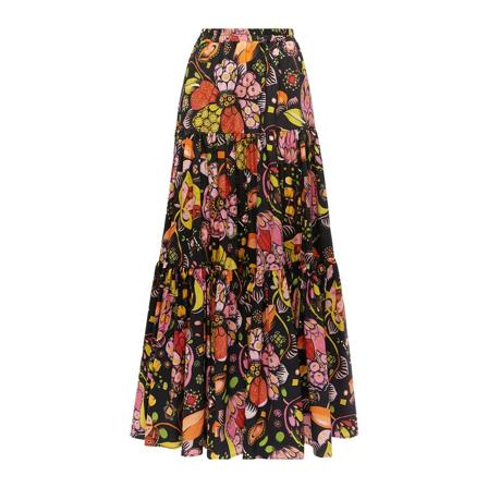 La DoubleJ, Big Skirt Zwart, Dames, Maat:M,stof