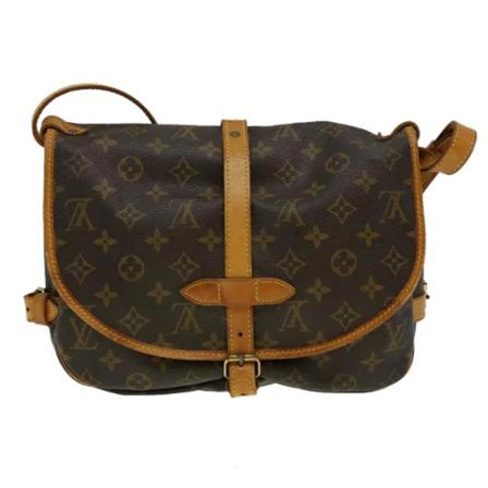 Louis Vuitton Vintage, Pre-owned Saumur 30 Monogram Messenger Bag Bruin, Dames, Maat:ONE Size