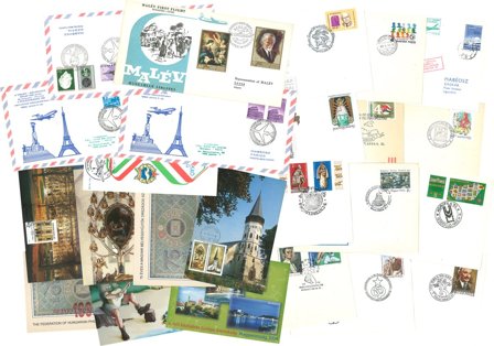 Ungarn - Souvenirkort og -breve mm.