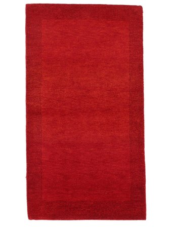 91X163 Tapis Gabbeh Indo Fine Moderne Rouge Foncé (Laine, Inde) Carpetvista