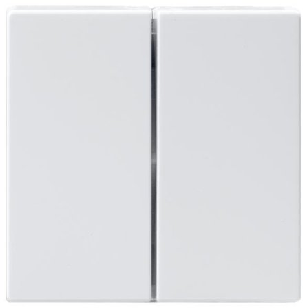 ABB 1785-84 Dobbelvippe for krone og dobbeltrapp Hvit, Strømbrytere & vegguttak