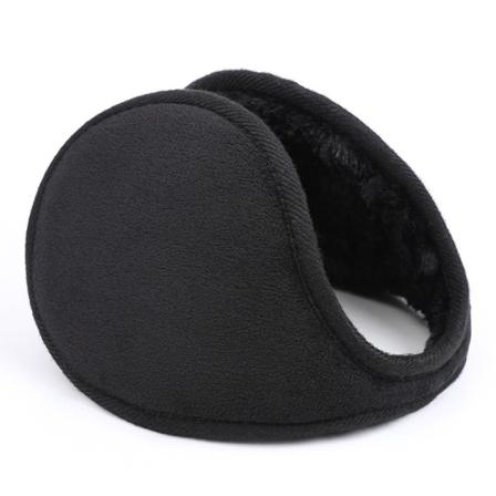 Öronvärmare För Män & Kvinnor Klassiska Fleece Vintervarma Öronkåpor Black
