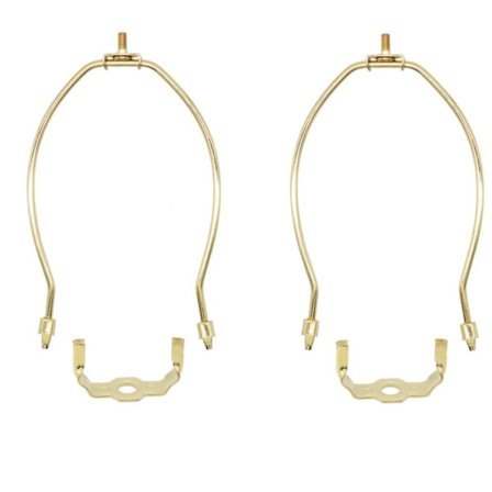 2 STK Lampeskærm Harpeholder Bord- og gulvlamper