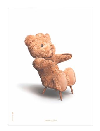 Papa Bear Whitre Home Decoration Posters & Frames Posters Multi/mønstret Brainchild