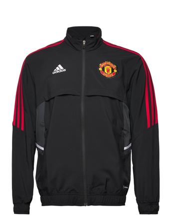 Manchester United22 Presentation Jacket Outerwear Sport Jackets Multi/mønstret Adidas Performance