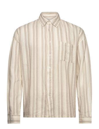 Dpstripe Structured Shirt Beige Denim Project