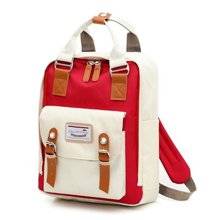 Vanntett Ryggsekk, Casual Student Campus Bag, Reise-Datamaskin Ryggsekk for Kvinner