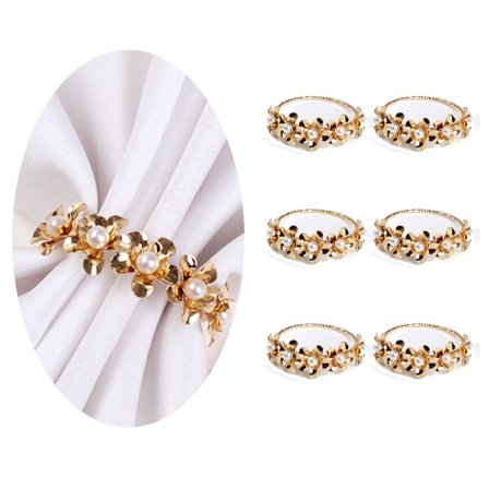 Pieces Kreativa Servettirenkaat - Jouluhelmikukkia, Ainutlaatuinen Na