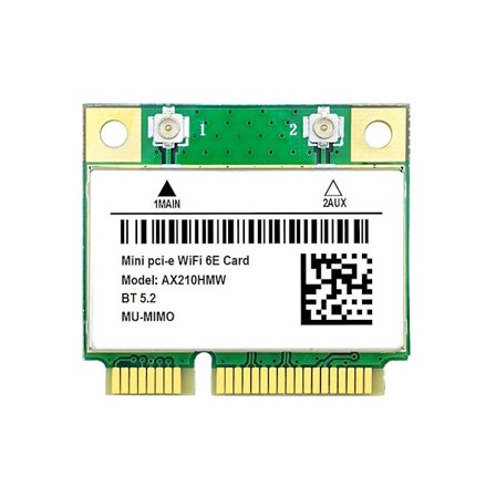 Ax210hmw Wifi Kort Wifi 6e Mini Pci-e Ax210 802.11ax/ac 2.4g/5g//6g Bt5.2 Trådløs Adapter Til Lapt