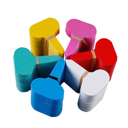 T-formade plasttaggar, vattentäta trädgårdsetiketter, växtmarkörer och etiketter