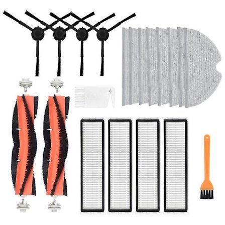 Avtagbart Huvudborsthuvud Hepa-filter Sidoborstar Moppduk