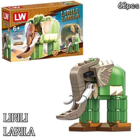 Italiensk Brainrot Dyr Tung Tung Tung Sahur Byggeklodser Tralalelo Tralala Haj Klodser Legetøj Gave til Børn Blind Box