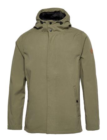 Shell Jacket With Black Trims Green Revolution
