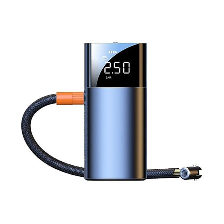 120W Bærbar Trådløs 150Psi Bildæks Pumper Luftpumpe LCD-Display med Lommelygte 1800mAh*2 Høj