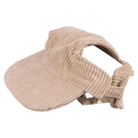 Hatt for hund med solbeskyttelse, casual, pustende, med ørehull, justerbar, for utendørs reiser, camping, khaki, M
