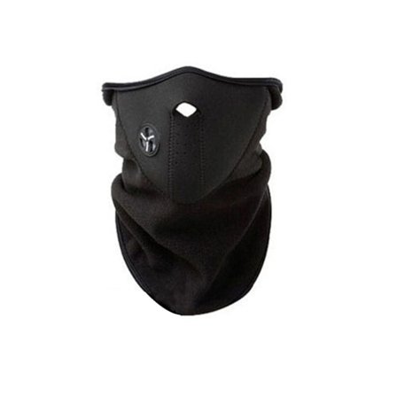 Varm Fleece Halvmaske Sykkel Ansiktsbeskytter Deksel med Filter Kaldt Vær Ansiktsbeskyttelse Wi
