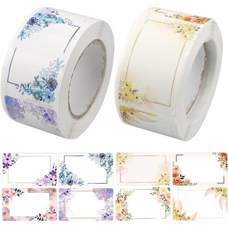 500 stk 2 ruller syltetøyglass etiketter selvklebende syltetøyglass etiketter for kjøkken, syltetøyglass etikett klistremerker