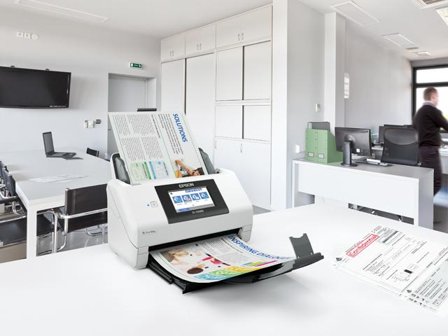 Epson WorkForce DS-790WN - dokumentskanner - stasjonær - USB 3.0, Gigabit LAN, Wi-Fi(n), USB 2.0 (Host)