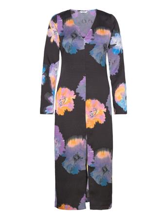Enbadger Ls Dress Aop 7069 Dresses Summer Dresses Svart Envii*Betinget Tilbud