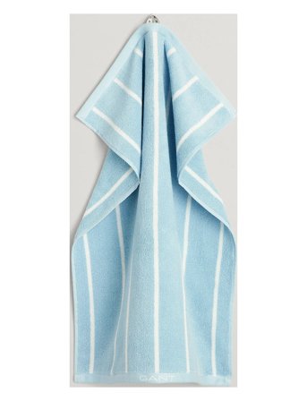 GANT Stripe Towel 50X70 - Blue - 50X70