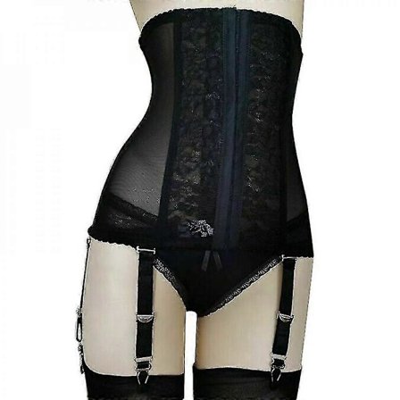 Naisten korkeavyötäröinen, kiinteästi muotoileva vyötärö, irrotettava sukkanauhavyö, naisten vaatteet