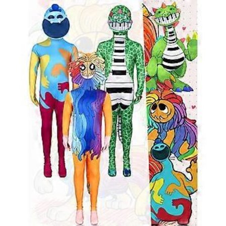 Poppy Playtime 4 Cosplay Kostyme Jumpsuit Yarnaby Pianosaurus Doey Bodysuit Party Fancy Dress for Barn Voksen (190 Yarnaby)
