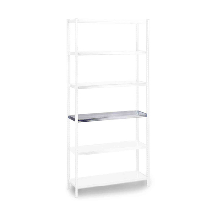 Raaco 136853 Stolpesett 1 m, galvanisert, 4-pakning, Garasjeinnredning & oppbevaring