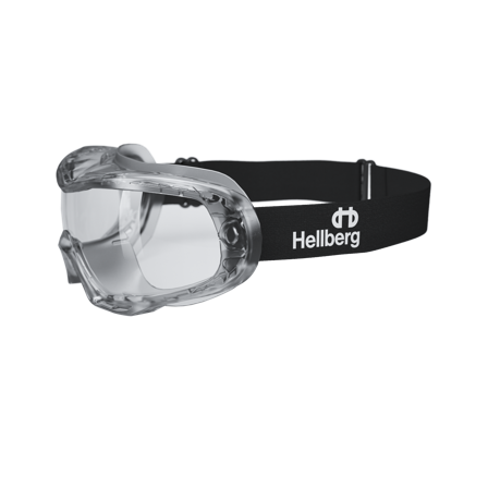 Hellberg Neon Vernebriller tåke- og ripebeskyttelse, klar linse Inne/ute-linse, Øye- & ansiktsbeskyttelse